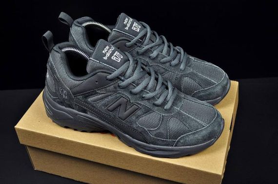 Демісезонні шкіряні кросівки New Balance колір олива | Зображення 1