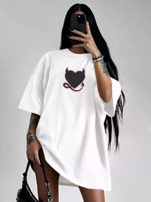 Футболка жіноча з принтом повсякденна XL Білий