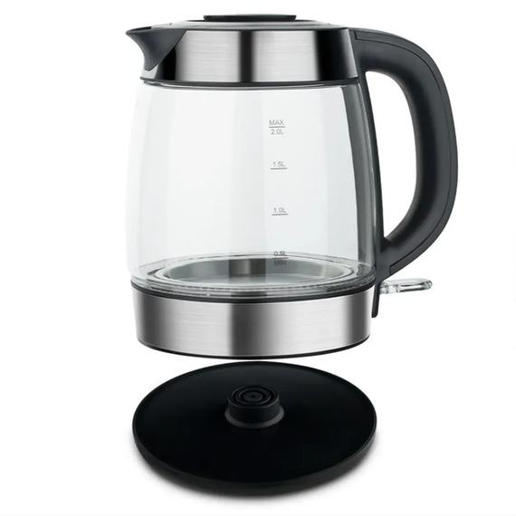 Электрический чайник Domotec MS-7946 стеклянный корпус 1,7л 2200 Вт 9825 | Зображення 3