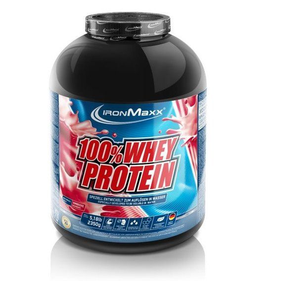 Протеин IronMaxx 100% Whey Protein 2350 g (банка) /47 servings/ Raspberry
