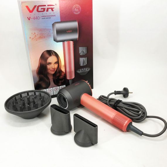 Фен професійний VGR V-440. Колір: оранжевий | Зображення 5