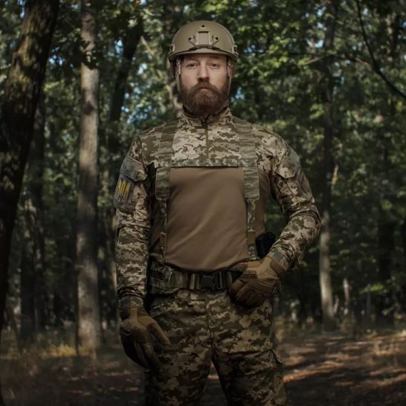 Плечові ремені для тактичного поясу РПС Піксель (мм-14), Ukrarmor MOLLE, лямки плечові до розвантажувального поясу | Зображення 1