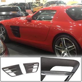 Накладки на передні крила (Сухий карбон) для Mercedes SLS C197 2010-2014 рр