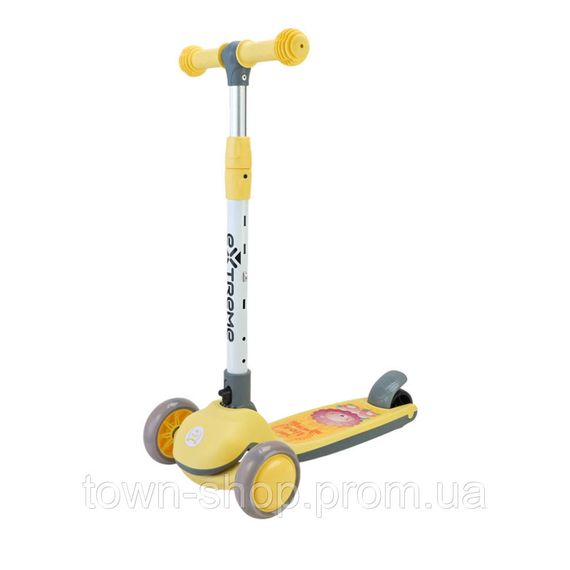 Детский самокат 3-х колесный SC817(Yellow) с музыкой и светом