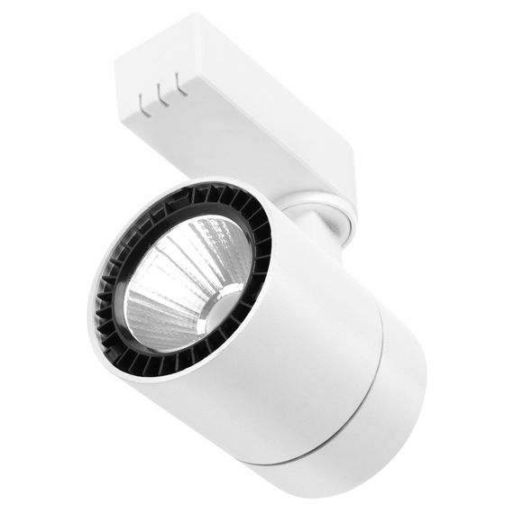 Светильник трековый поворотный LED KW-208/12W NW WH COB | Зображення 4