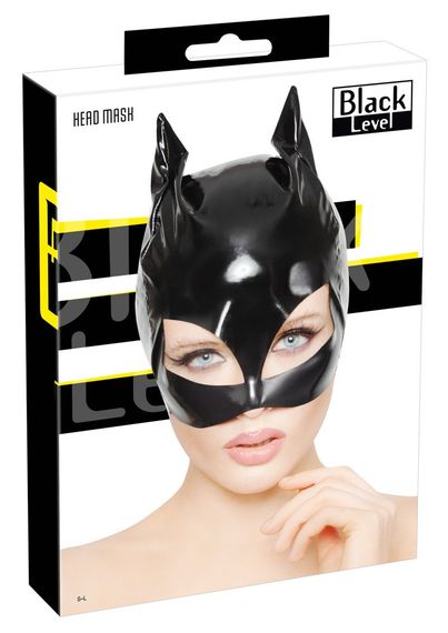 Маска - 2870118 Black Level Vinyl Cat Mask Black Sex Aura