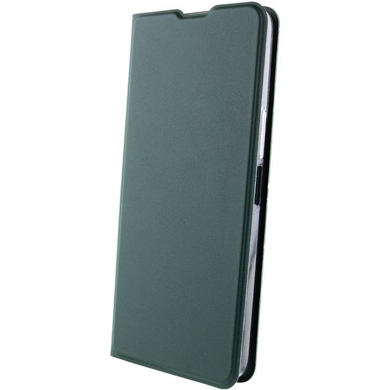 Шкіряний чохол-книжка GETMAN Elegant (PU) для TECNO Camon 19 Neo Штучна шкіра, Слот для візитки, Зелений | Зображення 1