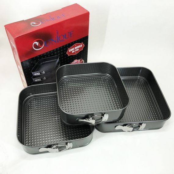 Набор форм для выпечки разных форм Unique UN-1704 20/22/24 см, Форма для запекания из нержавейки NA-23 | Зображення 5