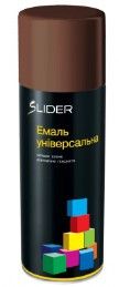 Емаль універсальна 400мл 8011 коричневий аерозоль SLIDER