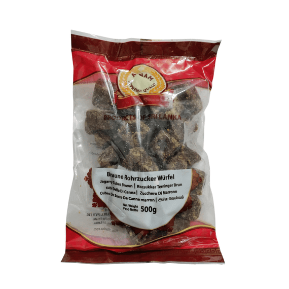 Тростинний цукор Джаггері коричневий кубиками  500г Annam 4796012440809