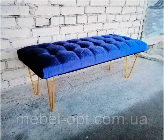 Банкетка Гамбург В 045 Loft, в стиле лофт, арт деко, выбор размера, цвета каркаса и обивки | Зображення 9