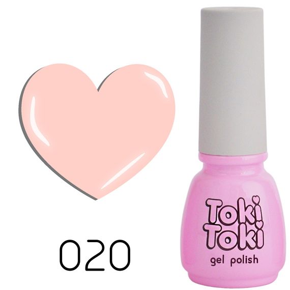 Гель-лак Toki-Toki № 020 персиковий нюд 5мл | Зображення 1