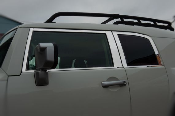Комплект молдингів на вікна (нержавійка, 16 шт) для Toyota FJ Cruiser | Зображення 1