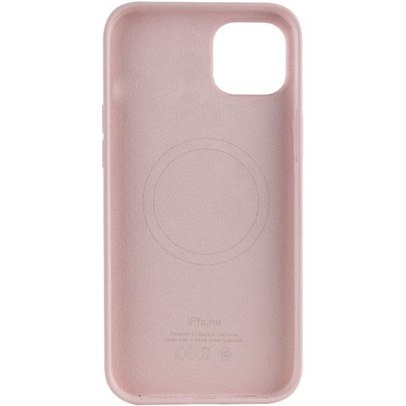 Чохол Silicone case (AAA) full with Magsafe для Apple iPhone 14 Pro Max (6.7") Рожевий / Chalk Pink | Зображення 1