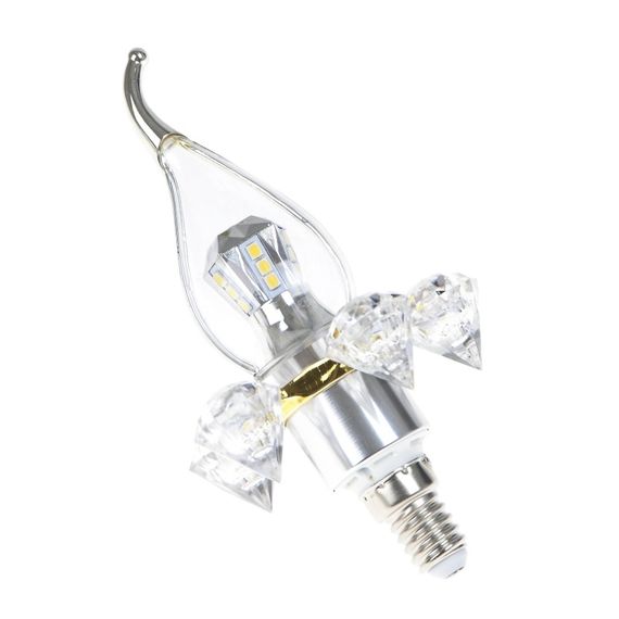 Лампа светодиодная E14 LED 5W 20 pcs NW CL37-A SMD2835 (silver) 220V | Зображення 1