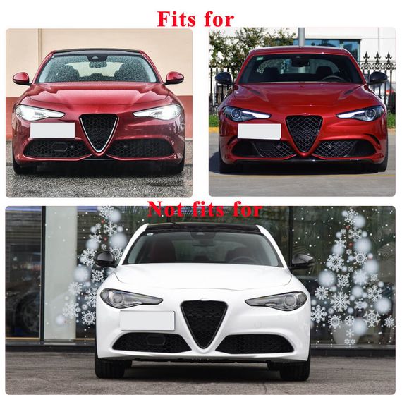 Накладка на решетку радиатора (для Sport/Quadrifoglio) для Alfa Romeo Giulia 2016-2022 гг | Зображення 7