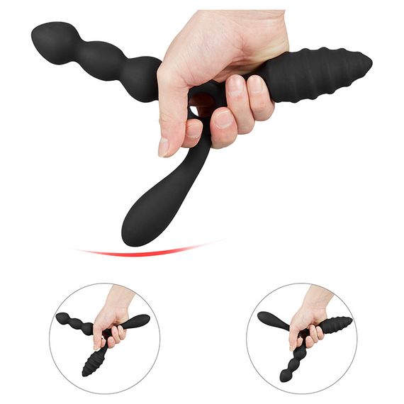 Силиконовая Анальная пробка 3 в 1 | Зображення 4