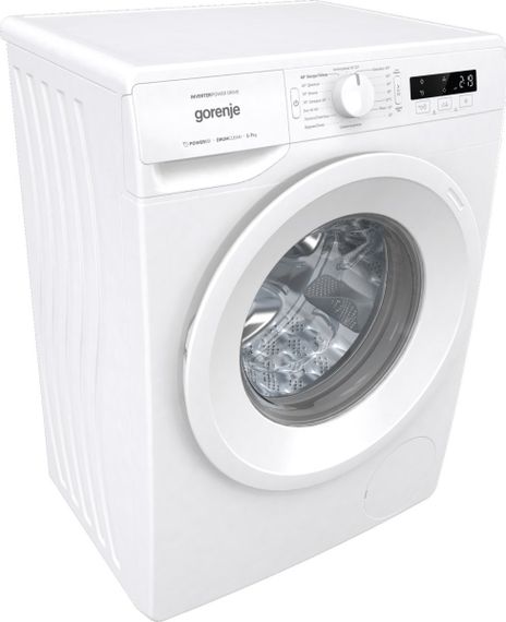 Пральна машина Gorenje з фронтальним завантаженням, інверторна, 7кг, 1200, A+++, глибина 46.5см, Дисплей, Білий (WNPI72SB) | Зображення 1