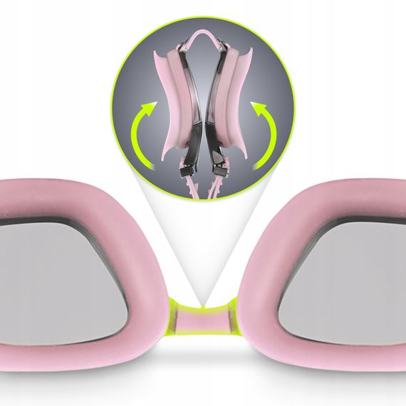 Окуляри для плавання TSUNAMI Anti-Fog 3 в 1 чохол, беруші та затискач для носа Pink (P-5905973401777) | Зображення 4