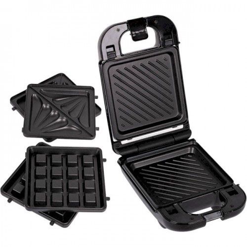 Гриль електричний притискний Magio MG-363, Мультипекар вафельниця, Вафельниця бутербродниця 3 TZ-174 в 1 | Зображення 2