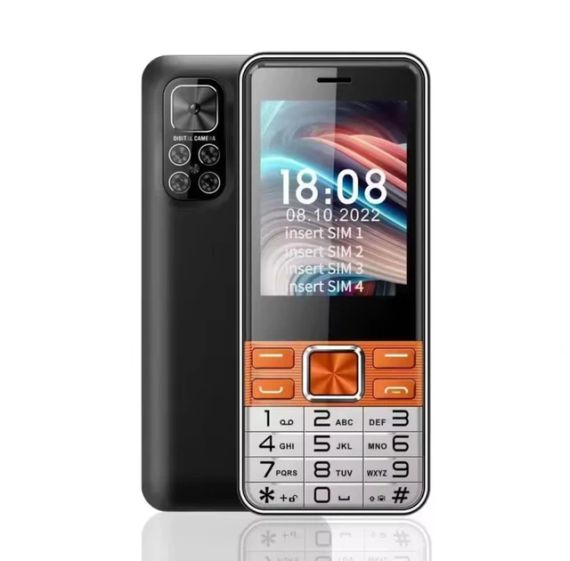 Кнопочный мобильный телефон на 4 сим карты AIEK s-mobile 5630 Orange