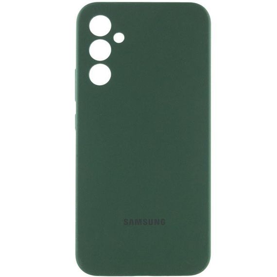 Чохол Silicone Cover Lakshmi Full Camera (AAA) with Logo для Samsung Galaxy A35 Зелений / Cyprus Green