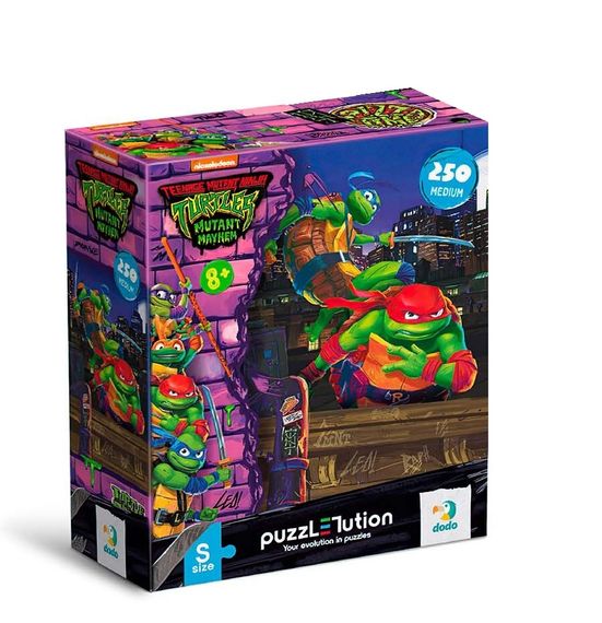 Пазл Medium-S "TMNT. Леонардо и Рафаэль" 250 элементов 200528 DoDo, в коробке (4823115909091)
