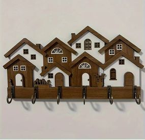 Ключница настенная Домики Размер 22*11.5