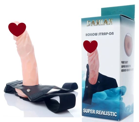 Страпон Hollow Strap-oт Damian sexstyle