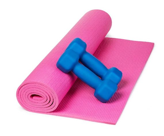 Килимок для йоги та фітнесу Power System PS-4014 PVC Fitness Yoga Mat Pink (173x61x0.6) (PS-4014_Pink) | Зображення 4