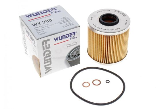 Фильтр масляный BMW 3 E30 E36  5 E34 1.6 1.8i WY 200 | Зображення 3