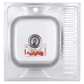 Майка кухонна Zerix Z6060L-06-160E (Satin) (ZM0568)