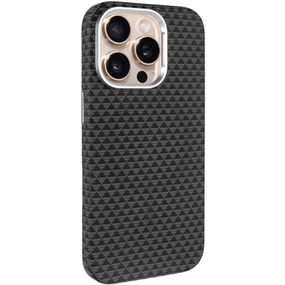 Чохол TPU+PC KVZV Triangular Pattern with Magnetic Fit для Apple iPhone 15 Pro (6.3") Black