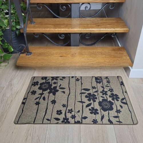 Килимок універсальний для підлоги льон Квіти 45*75см Дариана | Зображення 5