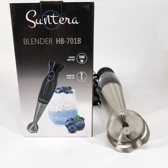 Блендер для детского пюре Suntera HB-701B, 500Вт / Миксер блендер ручной / Блендер EU-298 погружной | Зображення 3