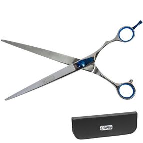 Ножиці для стрижки собак Davis Extreme Edge Blue Straight, 21.6 см