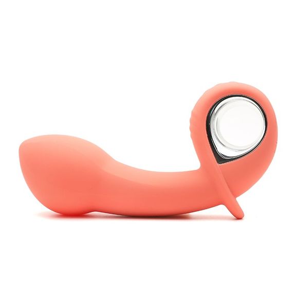 Анальний вібратор KisToy Klein Orange з кінчиком, що надувається, unisex, діаметр 3,5-5 см | Зображення 1
