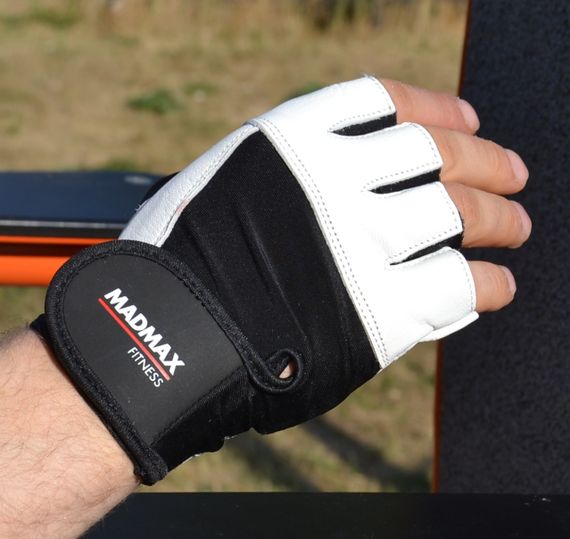 Рукавички для фітнесу MadMax MFG-444 Fitness White L | Зображення 1