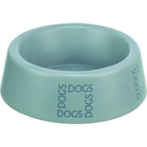 Миска Trixie керамічна для собак 0,4 л діаметр 16 см сіро-блакитна | Зображення 1