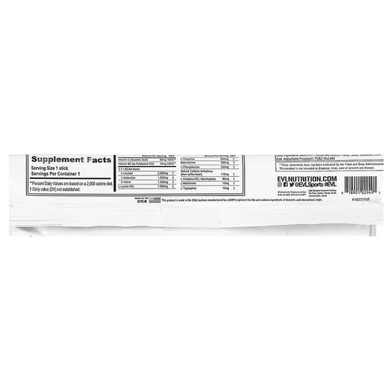 Комплекс незаменимых аминокислот Evlution Nutrition EAA Energy 10.5 g  (Fruit Punch) | Зображення 1