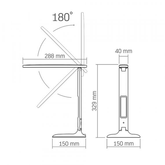 LED лампа настiльна VIDEX TF05W 7W 3000-5500K | Зображення 9