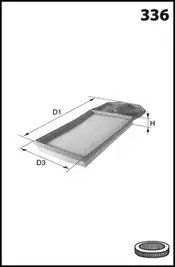 Фільтр повітряний SEAT IBIZA, VW JETTA, SKODA ROOMSTER, MECAFILTER (ELP9192)