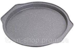 Форма-противень для выпечки пиццы Kamille Bakery Marble 35х33.5х2.5см KM-6015M