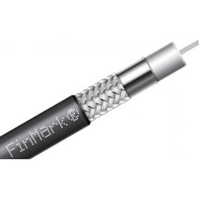 Кабель телевизионный FinMark RG-58-TC90 коаксиальный, black, 100м=1бхт (045821)