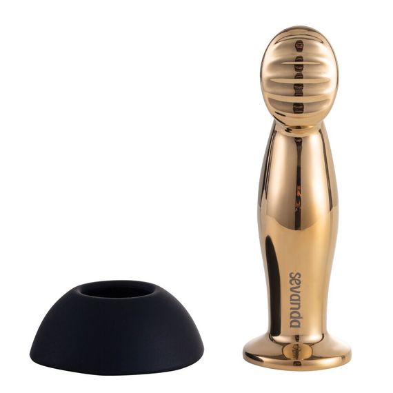 Вібромасажер простати LOCKINK SEVANDA Eros, золотистий, 10 режимів, пульт ДК, знімна присоска | Зображення 5