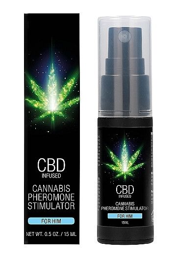 Духи з феромонами для чоловіків Shots-CBD Cannabis Pheromone Stimulator For him , 15 ml Sex Aura