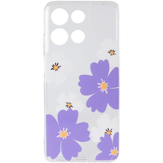 Чохол TPU Clear Joy для Motorola Moto G17 Power Pastel Daisies | Зображення 1