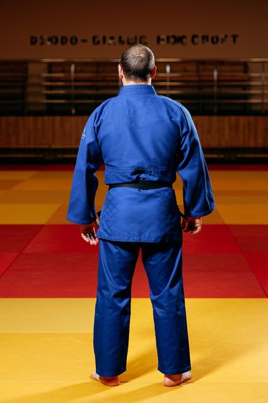Синє кімоно для хлопців/чоловіків, дзюдо, TM BUDOGI серія ADVANCED, зріст 170 см, щільність 500 гр/м.кв. | Зображення 6