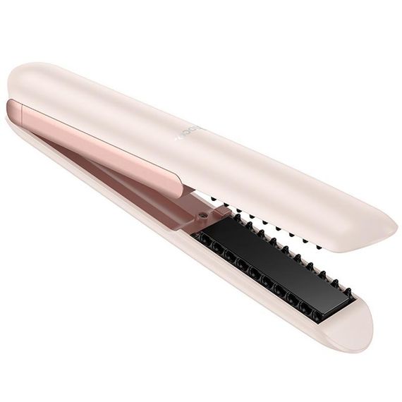 Беспроводной выпрямитель для волос Hoco HP46 Explicit with digital display Pink | Зображення 2