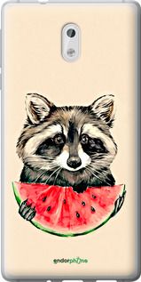 Чохол на Nokia 3 Єнотик з кавуном "4605u-818-2448"